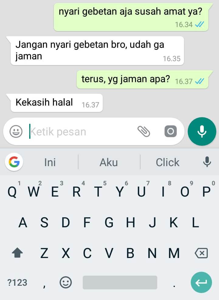 10 Chat lucu 'nyari gebetan' ini bikin nyengir tepuk jidat