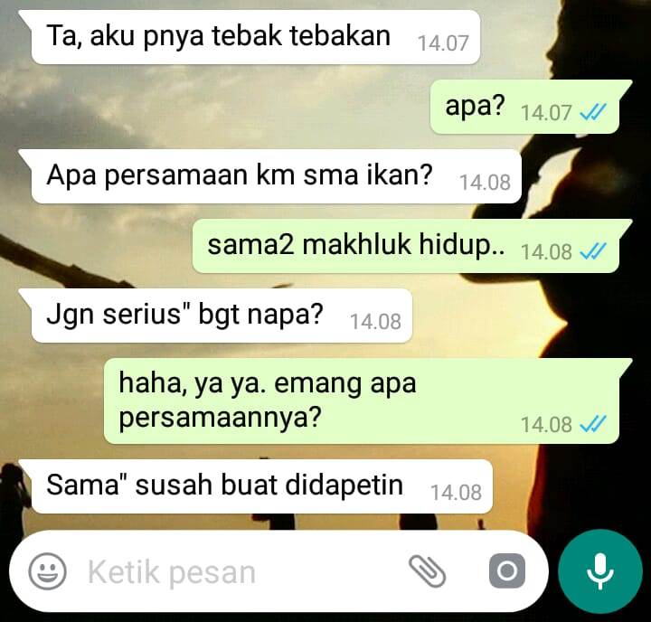 10 Chat lucu 'nyari gebetan' ini bikin nyengir tepuk jidat