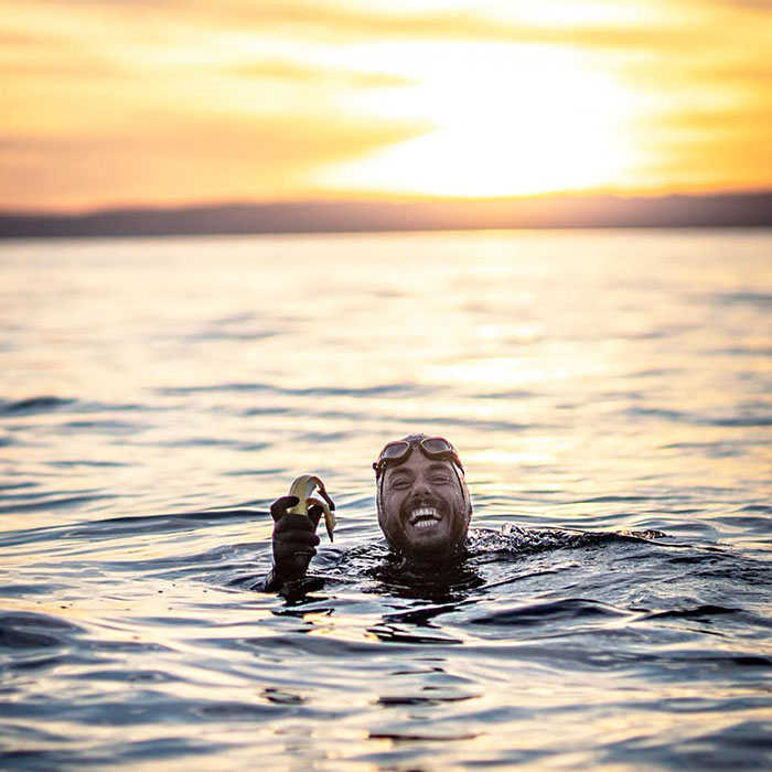 10 Potret dramatis Ross Edgley, 5 bulan berenang keliling Inggris