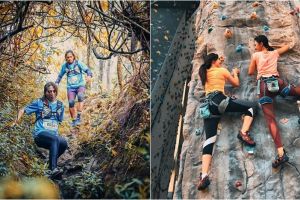 10 Gaya Olivia Jensen olahraga ekstrem, mendaki gunung di Austria