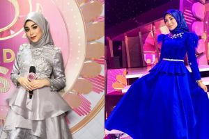 10 Gaya busana Uyaina Arshad, host Dangdut Academy yang memesona