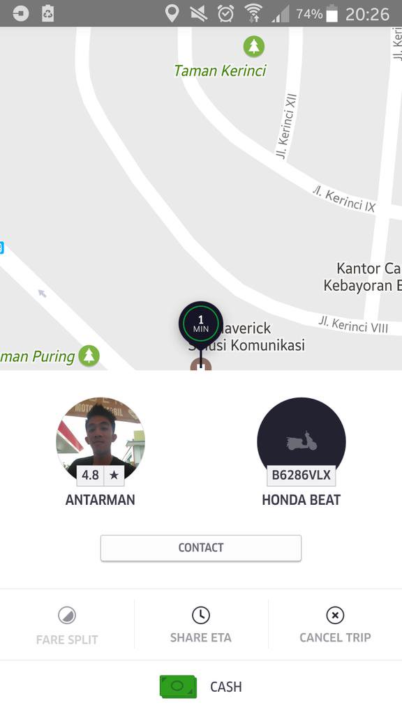 40 Nama driver ojek online ini kocak bikin penumpang ngakak