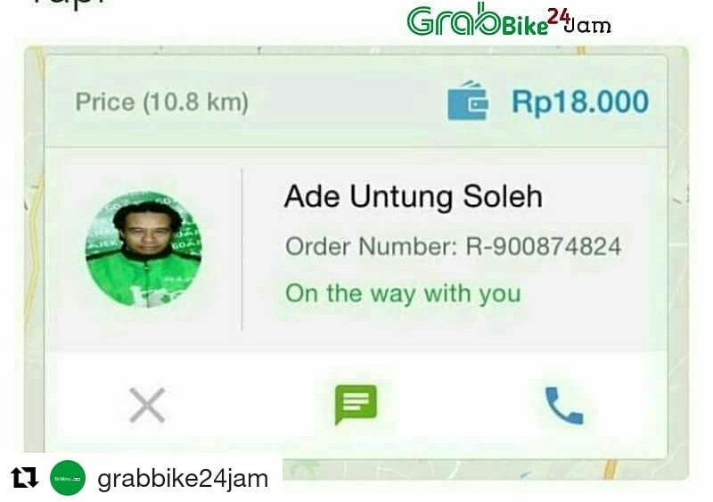 40 Nama driver ojek online ini kocak bikin penumpang ngakak