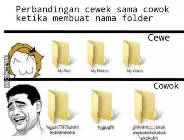 50 Meme lucu beda cewek vs cowok ini ngena banget