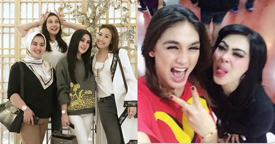 7 Potret kedekatan Luna Maya & Syahrini, heboh soal 'makan teman'
