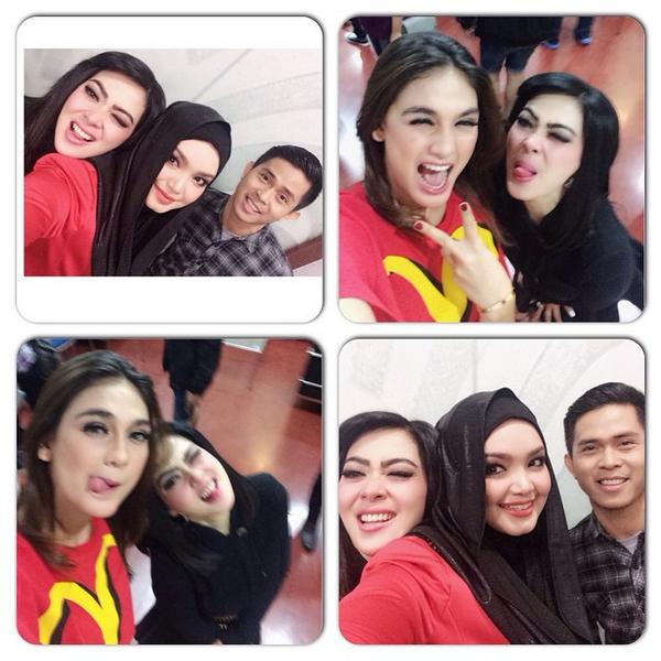 7 Potret kedekatan Luna Maya & Syahrini, heboh soal 'makan teman'