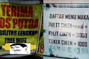 20 Potret salah tulis di ruang publik ini bikin mikir nyeleneh