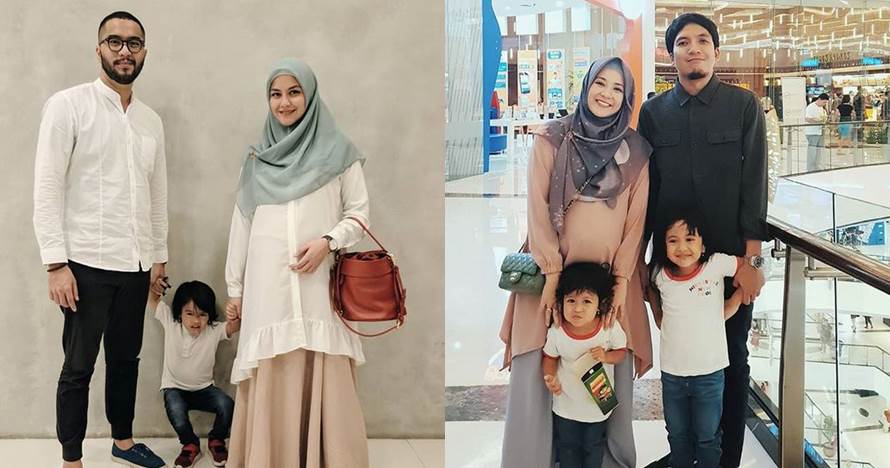 8 Adu gaya Revalina S Temat dan Natasha Rizky saat hamil tua