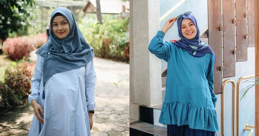 8 Adu gaya Revalina S Temat dan Natasha Rizky saat hamil tua