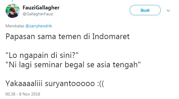15 Cuitan lucu pertanyaan basa-basi ini bikin ketawa kesel