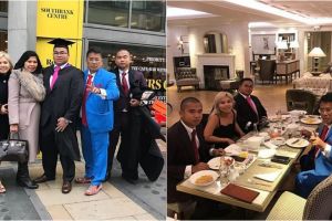10 Momen Hotman Paris hadiri wisuda anaknya, haru banget