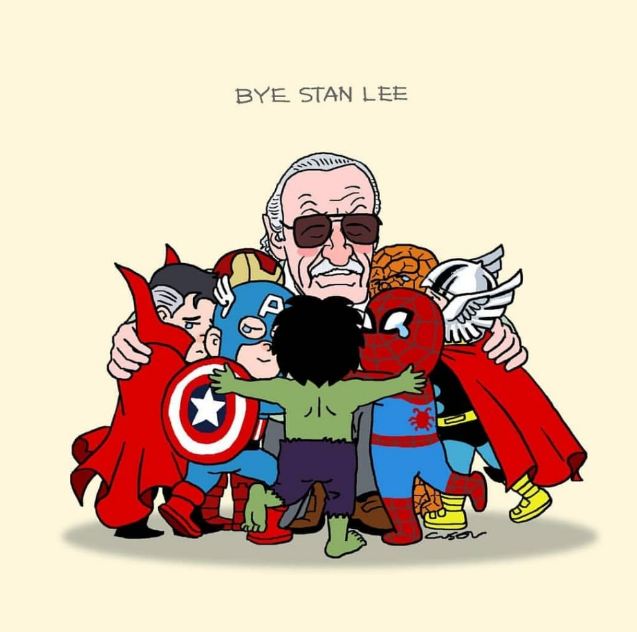 12 Ilustrasi penghormatan terakhir untuk Stan Lee, bikin mewek