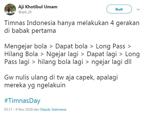 10 Analisis permainan Timnas Indonesia ala warganet ini menohok