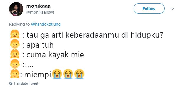 15 Cuitan lucu 'arti keberadaanmu di hidupku' ini bikin nyengir