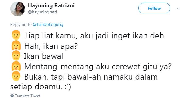 15 Cuitan lucu 'arti keberadaanmu di hidupku' ini bikin nyengir