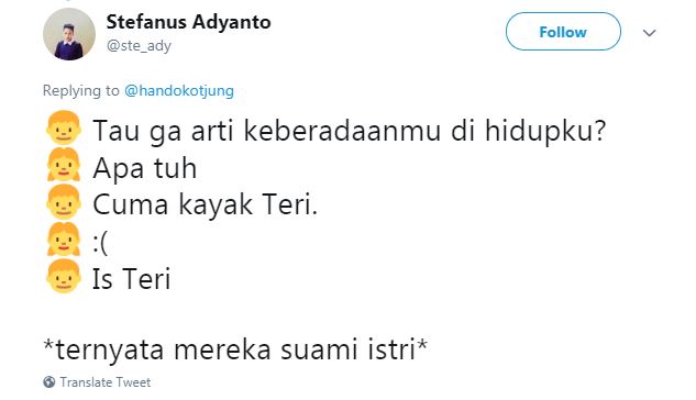 15 Cuitan lucu 'arti keberadaanmu di hidupku' ini bikin nyengir