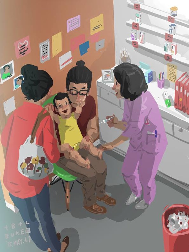 30 Ilustrasi gambarkan perjuangan jadi ayah tunggal, bikin terenyuh
