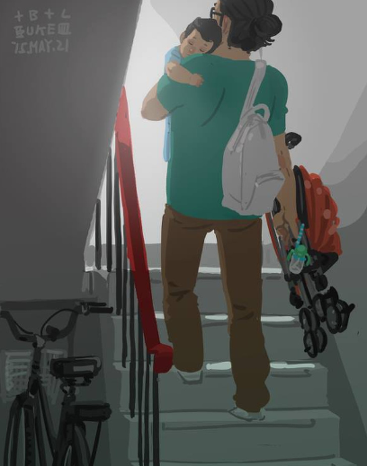 30 Ilustrasi gambarkan perjuangan jadi ayah tunggal, bikin terenyuh