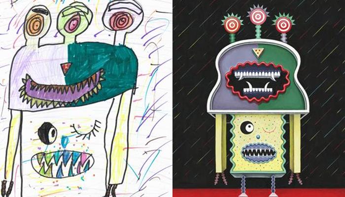 30 Gambar keren ini disulap dari coretan nggak karuan anak-anak