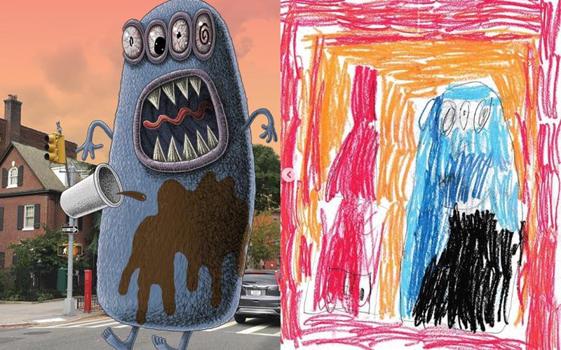 30 Gambar keren ini disulap dari coretan nggak karuan anak-anak