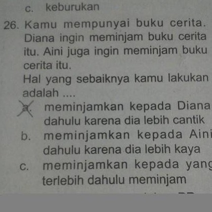 30 Soal tes sekolah ini absurdnya bikin mikir keras