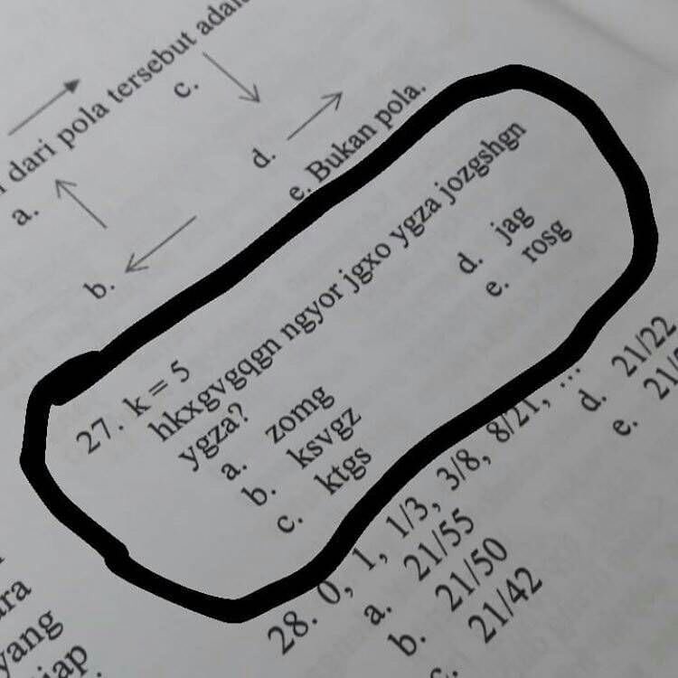 30 Soal tes sekolah ini absurdnya bikin mikir keras