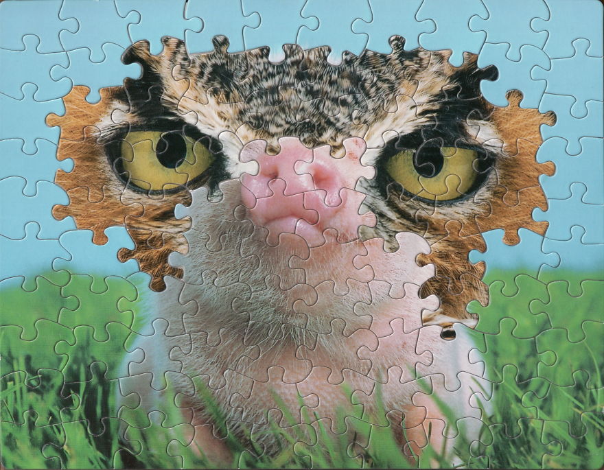 15 Karya seni unik potongan puzzle ini detailnya menakjubkan