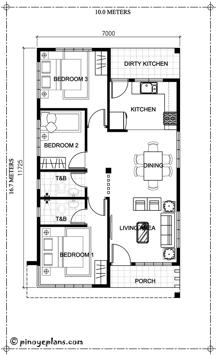 Desain rumah minimalis 3 kamar © 2018 brilio.net