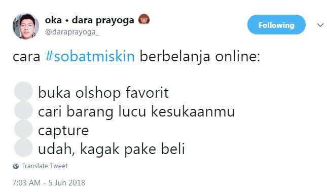 20 Cuitan lucu ala sobat miskin ini bikin nyengir prihatin