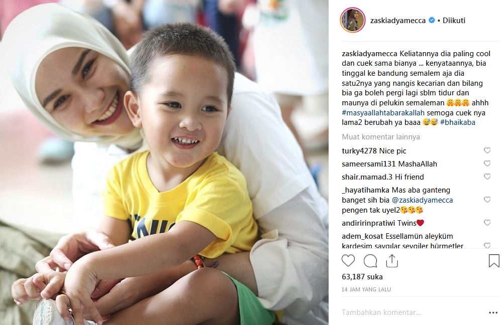 Curhat Zaskia Mecca tentang anak cueknya ini bikin gagal fokus