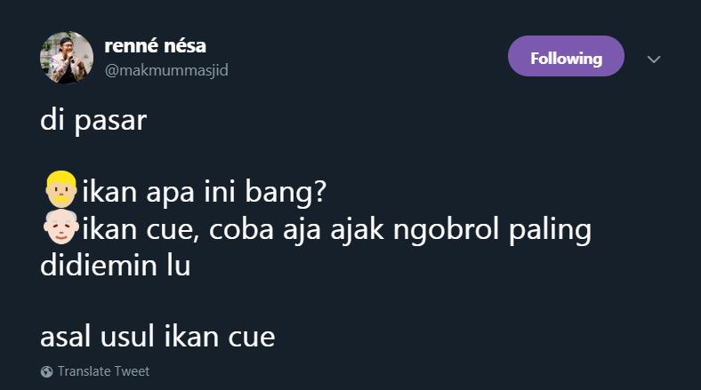 15 Cuitan lucu 'asal-usul ikan' ini bikin susah nahan tawa