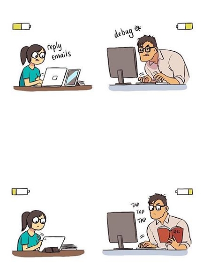 Komik strip kisah cinta pasangan karier ini bikin haru