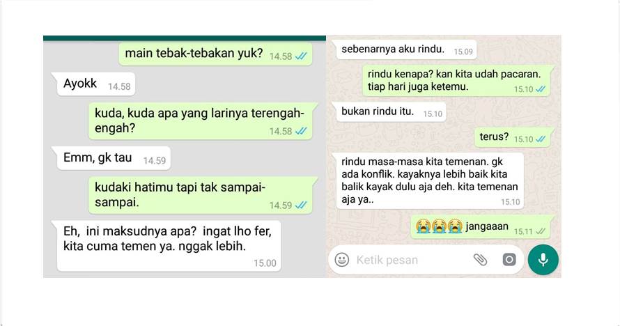 10 Chat lucu hubungan pertemanan ini ujungnya bikin nyesek