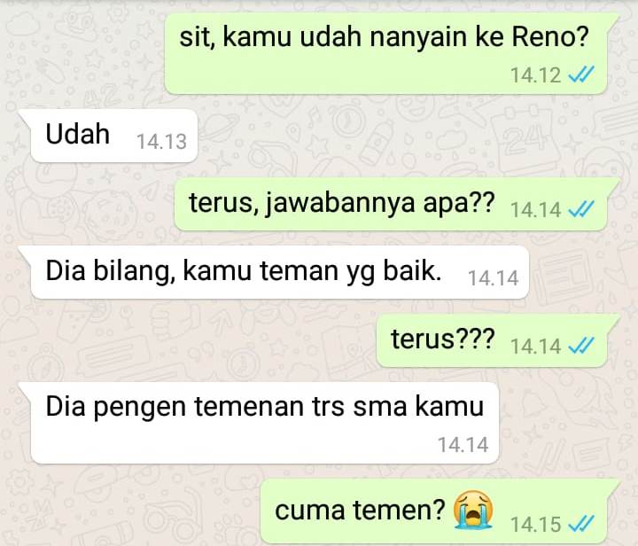 10 Chat lucu hubungan pertemanan ini ujungnya bikin nyesek