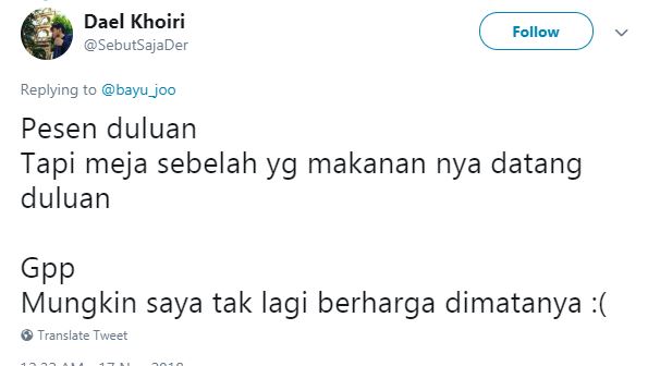 15 Cuitan lucu lika-liku pesan makanan ini bikin senyum kecut