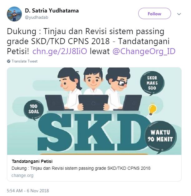 5 Fakta Menpan Nomor 61 Tahun 2018, aturan baru passing grade CPNS