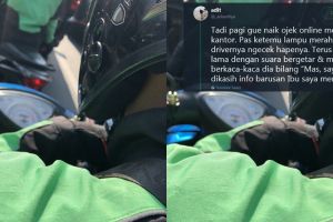 Kisah driver ojek online dapat kabar ibunya meninggal, bikin mewek