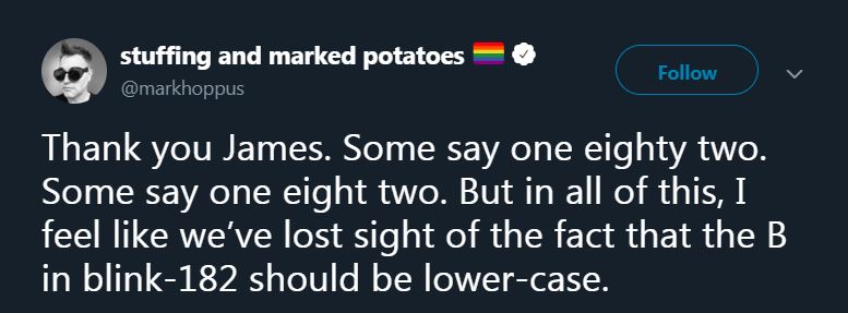 Banyak yang salah, begini seharusnya pengejaan Blink 182 yang benar