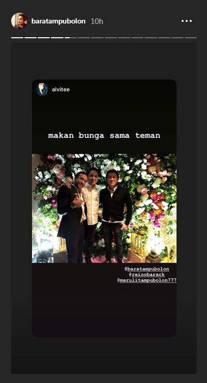 Sahabat Reino Barack unggah 'makan sama teman', sindir Luna Maya?