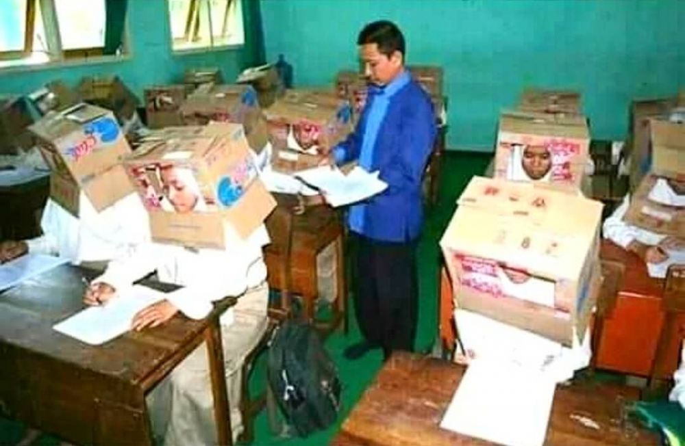 12 Foto lucu cara unik orang Indonesia selesaikan masalah