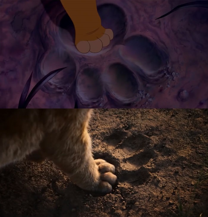 8 Perbandingan adegan film The Lion King dan animasinya 24 tahun lalu