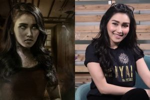 8 Momen di balik layar akting Ayu Ting Ting di Arwah Tumbal Nyai