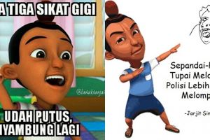 15 Meme lucu pantun Jarjit teman Upin Ipin ini bikin cekikikan