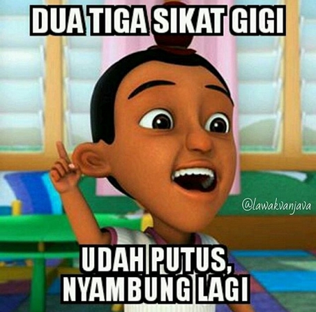 15 Meme lucu pantun Jarjit teman Upin Ipin ini bikin cekikikan