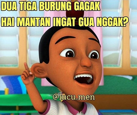 15 Meme lucu pantun Jarjit teman Upin Ipin ini bikin cekikikan