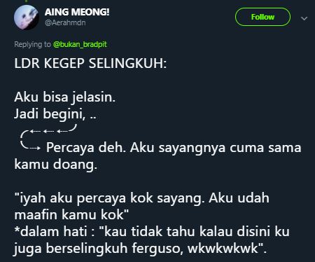 22 Cuitan lucu 'ketahuan selingkuh' ini bikin cengar-cengir