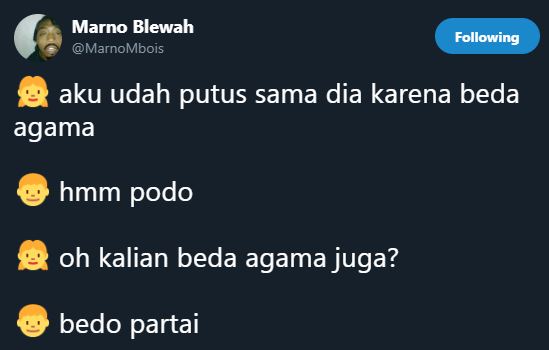 10 Obrolan lucu 'alasan putus' cinta ini bikin senyum kecut