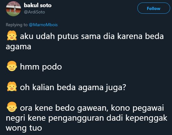 10 Obrolan lucu 'alasan putus' cinta ini bikin senyum kecut