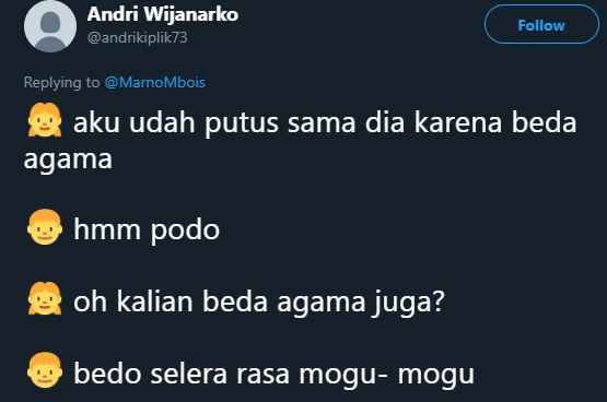 10 Obrolan lucu 'alasan putus' cinta ini bikin senyum kecut