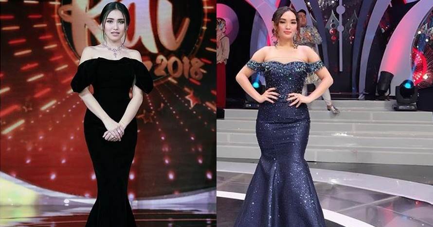 10 Adu gaya gaun biduan dangdut Ayu Ting Ting & Zaskia Gotik